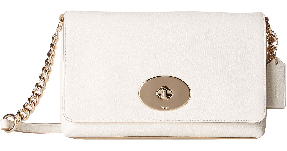 coach crosstown x leather crossbody bolsa