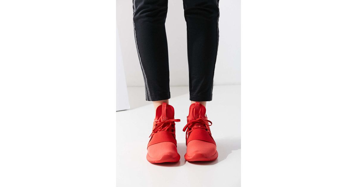 adidas tubular mono red