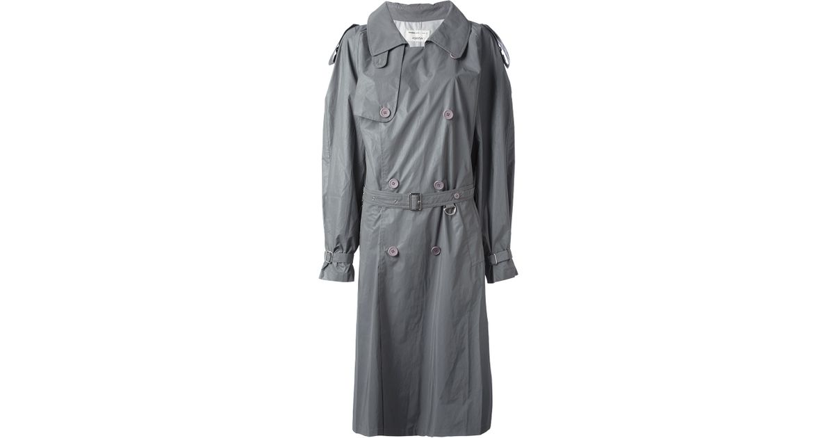 reflective trench coat