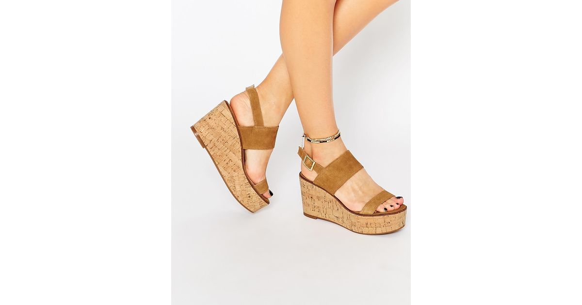 steve madden tan wedges