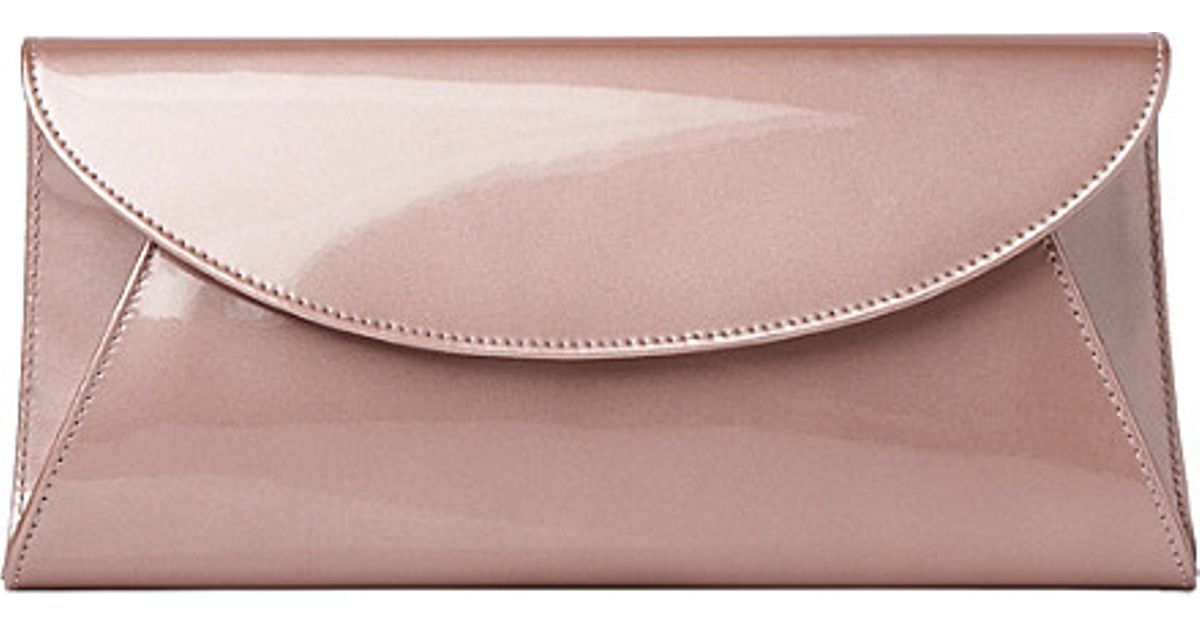 lk bennett gold clutch bag