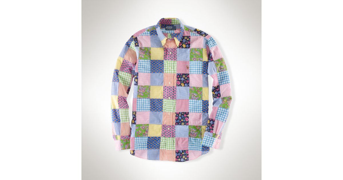 Polo Ralph Lauren Cotton Patchwork Shirt for Men | Lyst