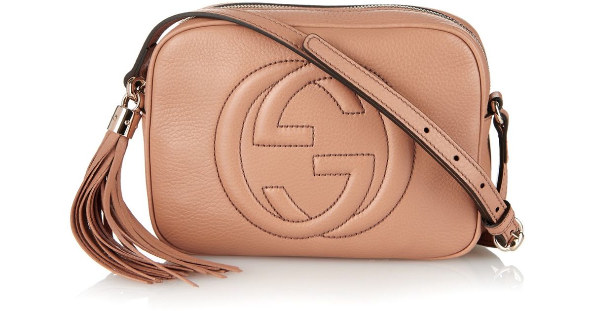 Gucci Soho Leather Cross-body Bag in Brown