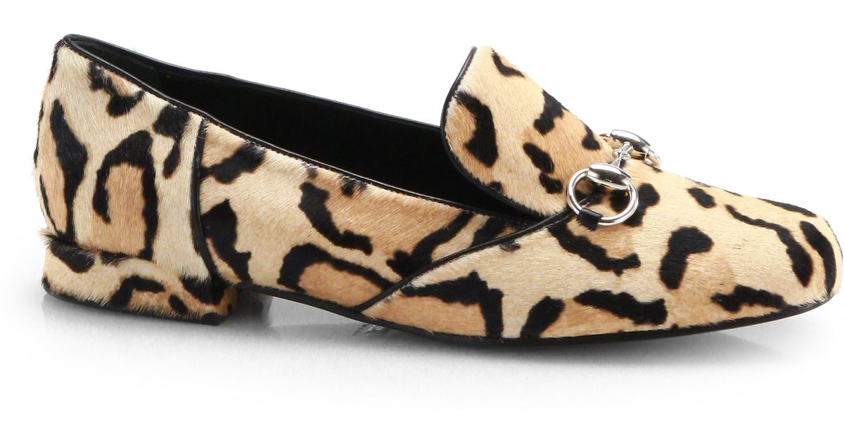 gucci loafers leopard
