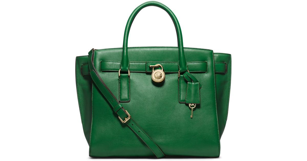 michael kors hamilton tote green