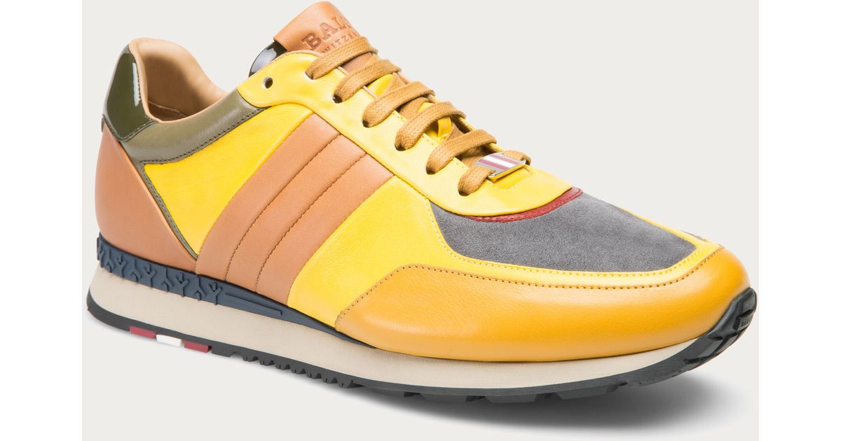 yellow bally shoes