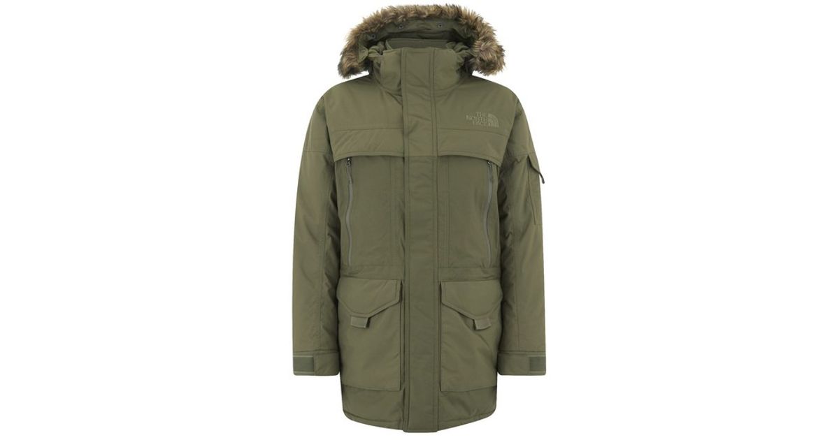 north face green parka mens