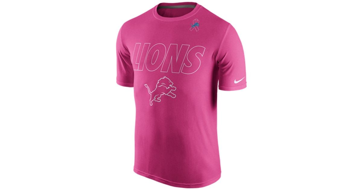 pink detroit lions shirt