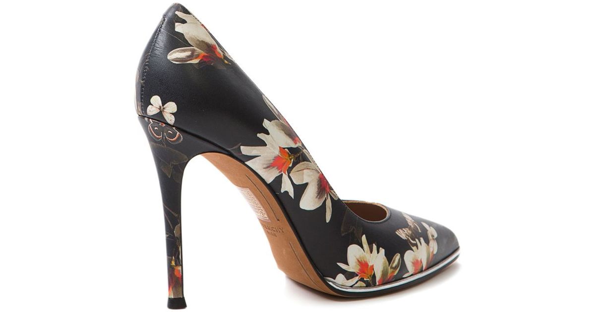 Givenchy Floral-Print Leather Pumps in 