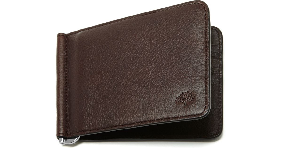 Mulberry Money Clip Wallet in Brown for Men | Lyst