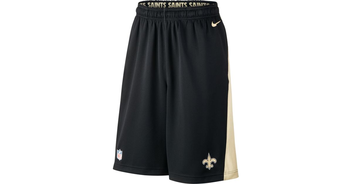 Nike New Orleans Saints Fly Xl Dri Fit Shorts in Black for Men Lyst