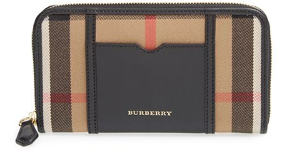 burberry women's check wallet