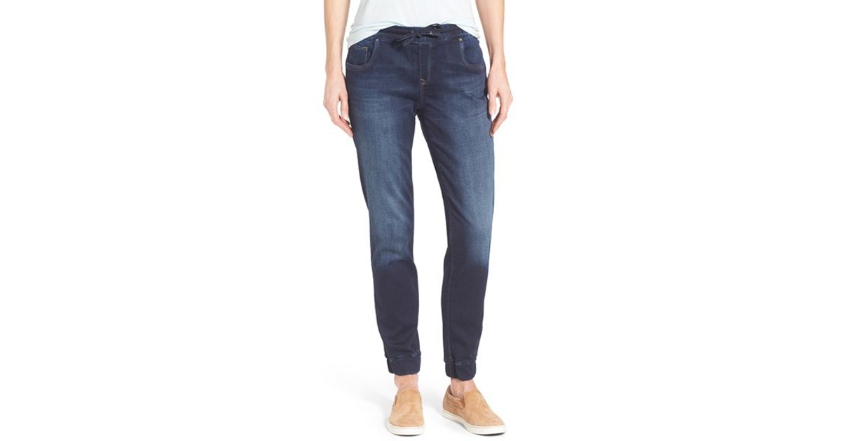 drawstring denim pants