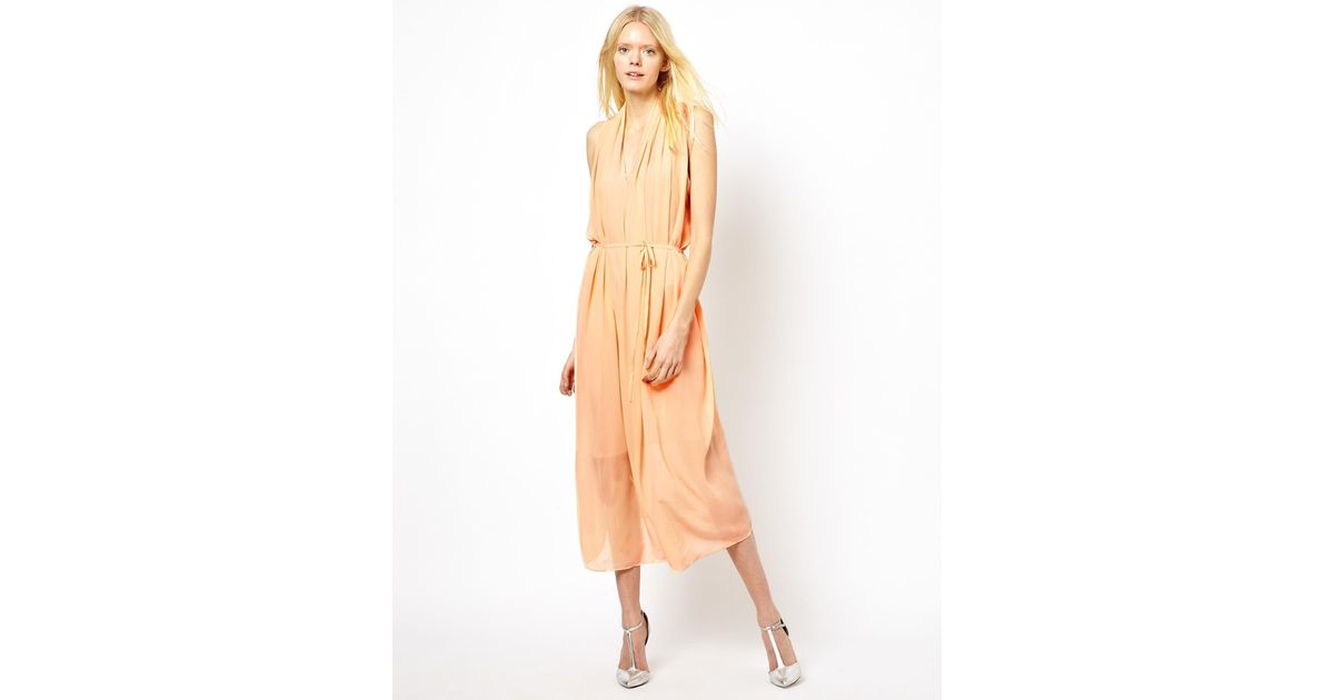 grecian midi dress