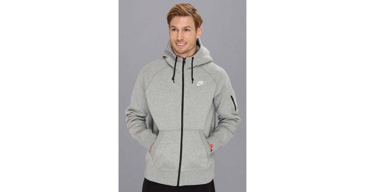 nike aw77 full zip hoodie with arm pocket