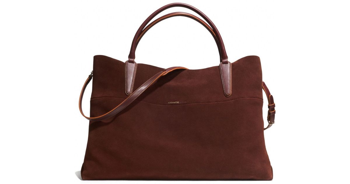 coach suede bag