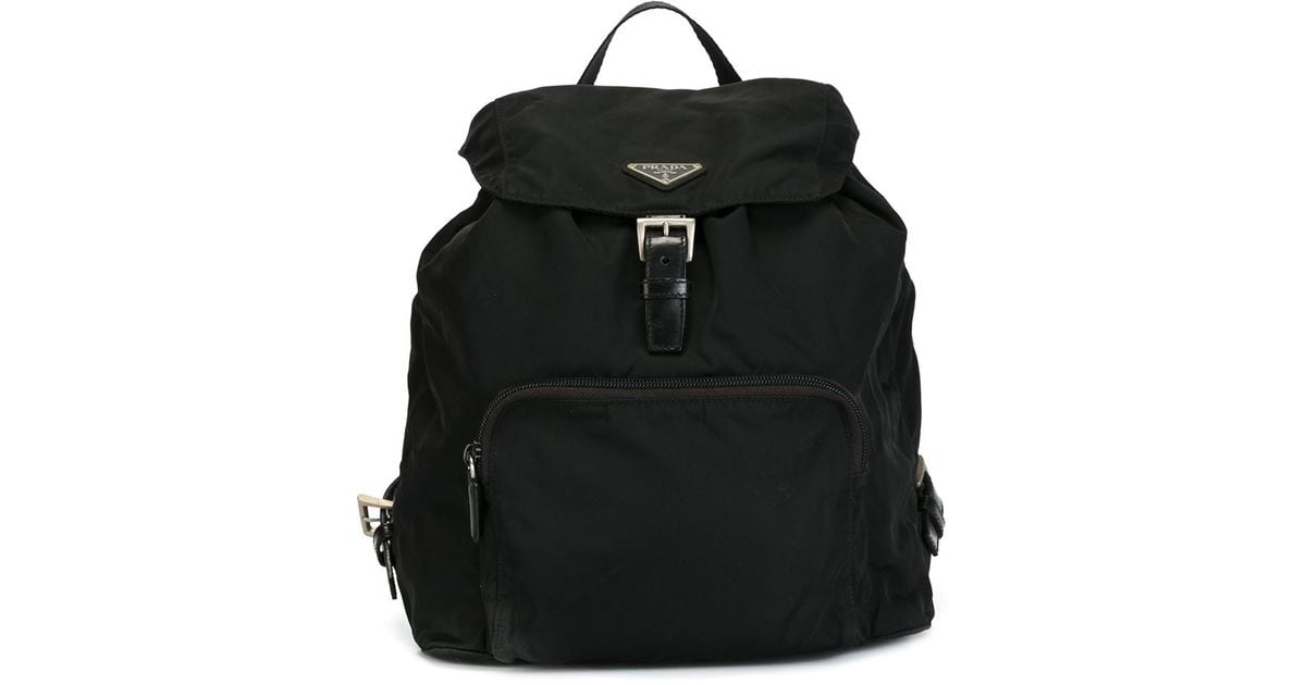 Prada Classic Backpack in Black - Lyst