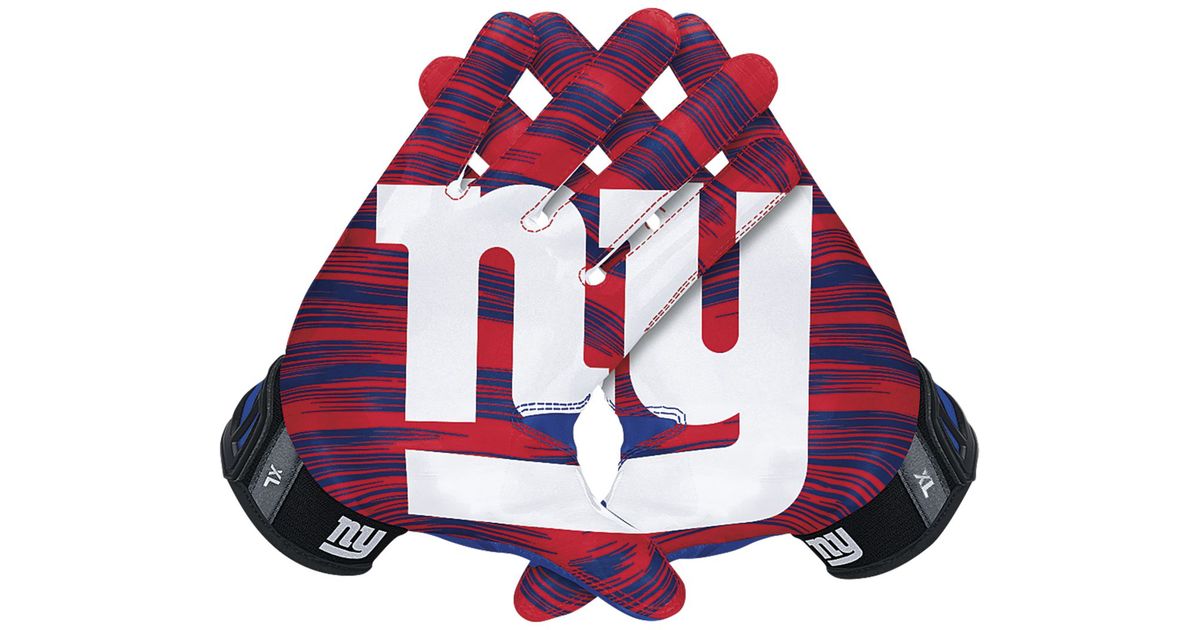 Nike New York Giants 30 Vapor Jet Gloves in Red for Men - Lyst