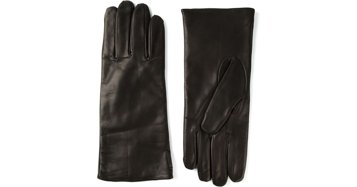 Dents Mens Mahogany York Lambskin Gloves Brown