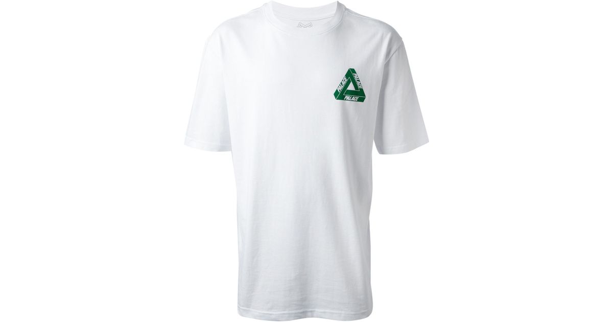 Palace Triangle Logo Tshirt in White for Men | Lyst UK