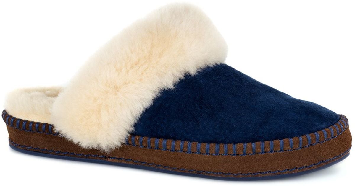 ugg slippers in blue