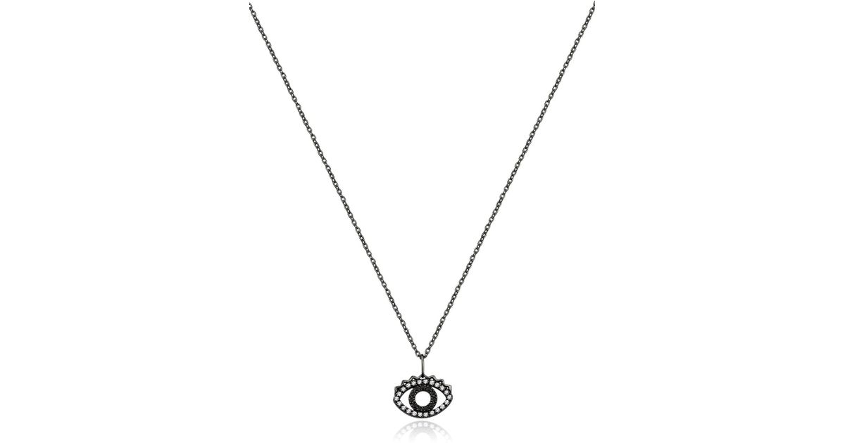 KENZO Mini Eye Necklace in Black 
