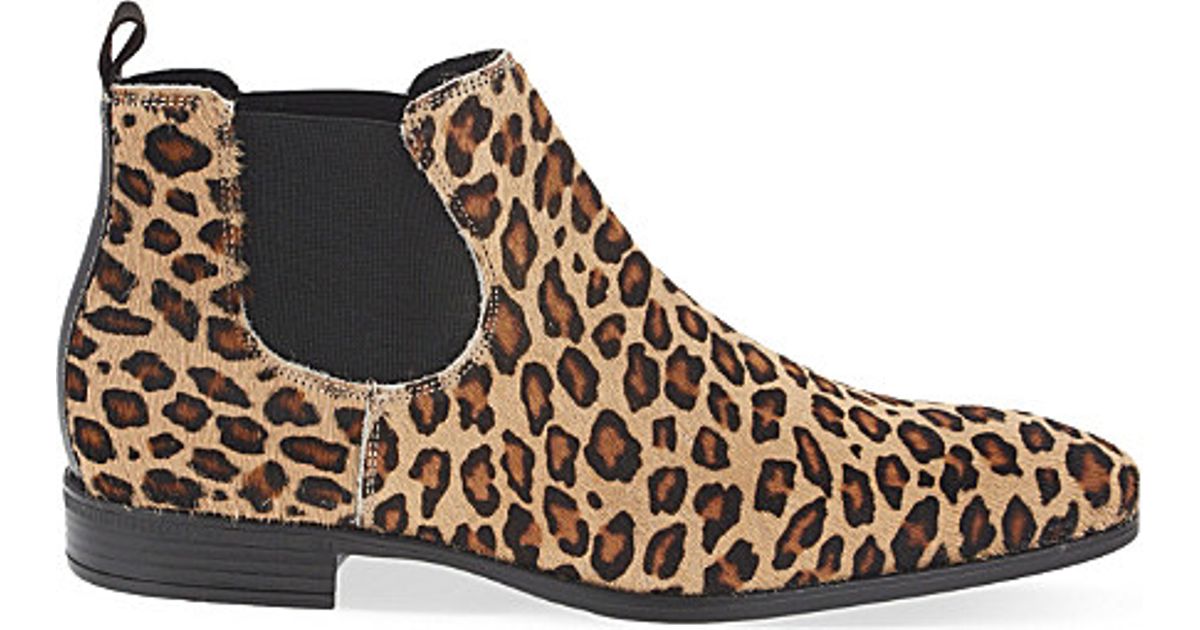 kurt geiger leopard boots