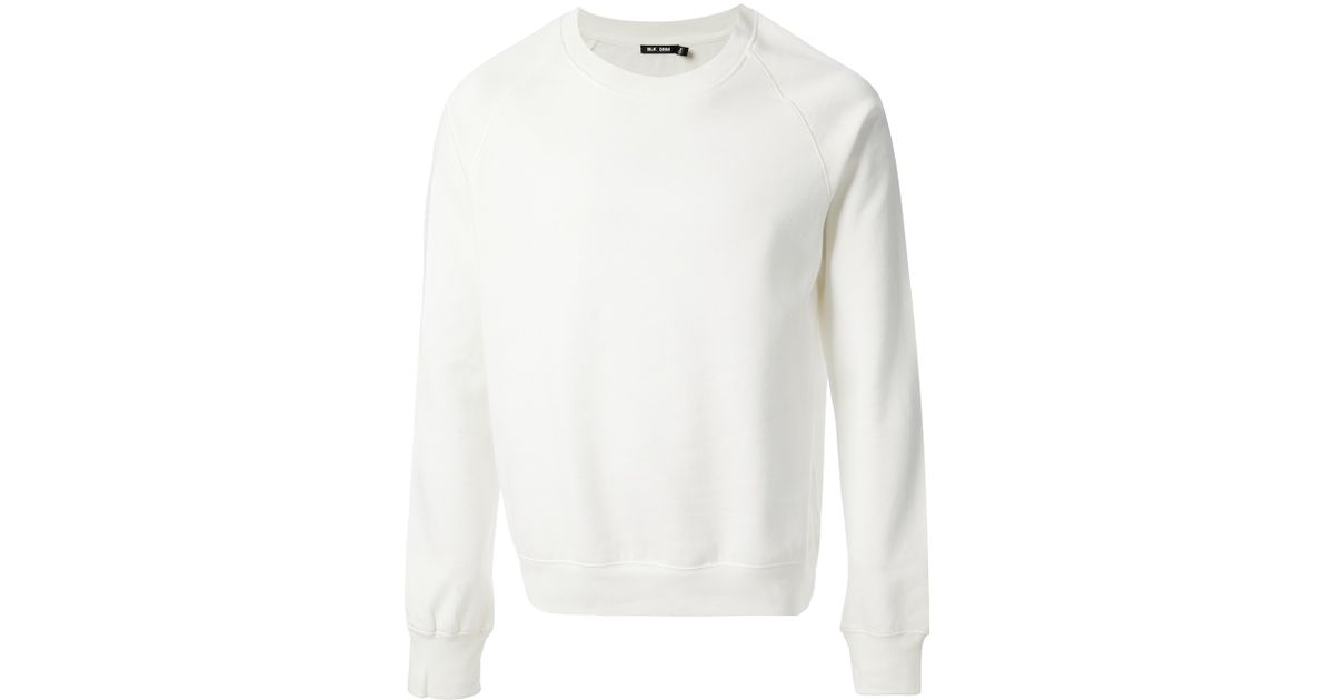 mens white crew neck jumper