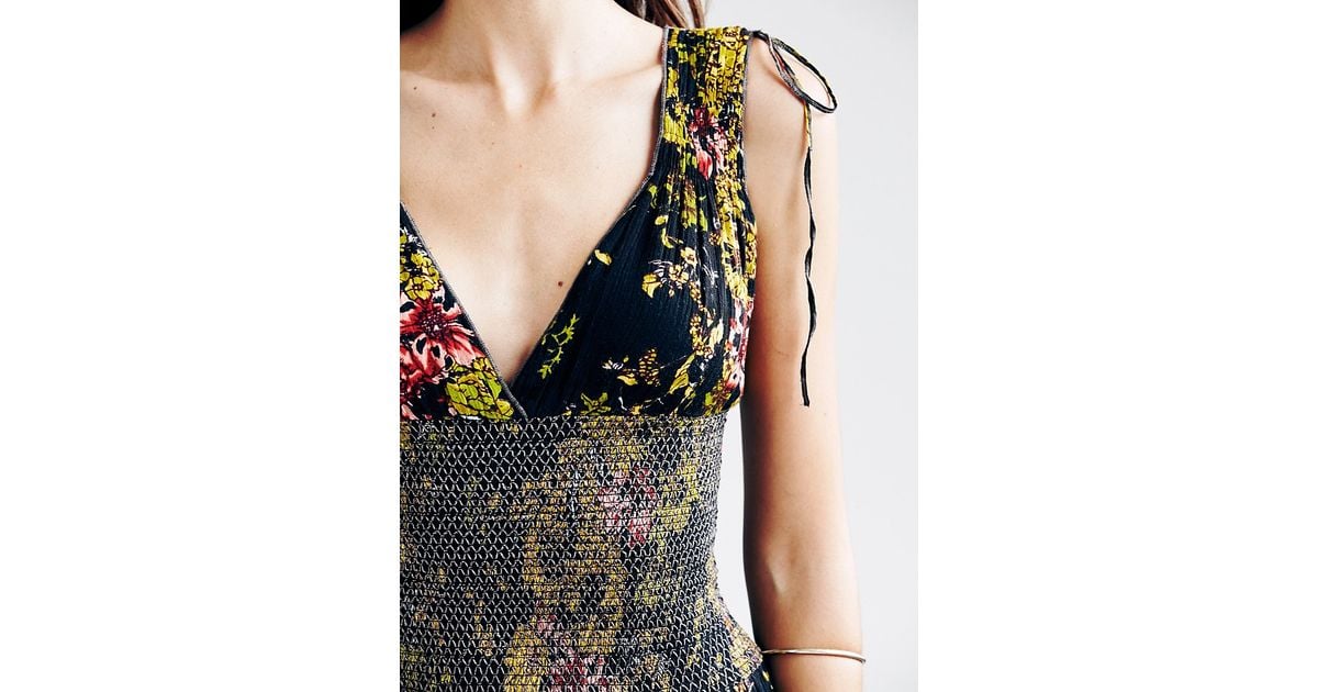 Free people claire top printed maxi dress