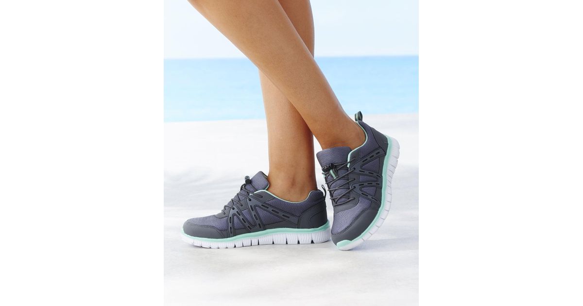 DAMART Cushion Walk Trainers in Blue - Lyst