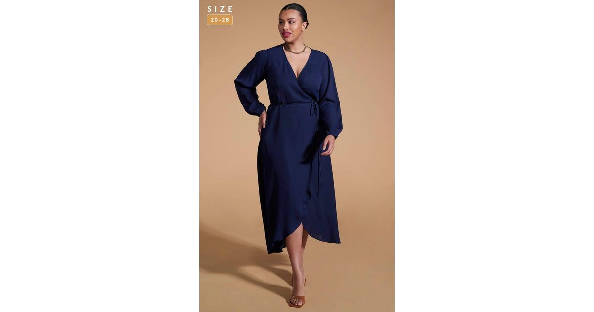 Dancing Leopard Jagger Maxi Dress In Navy Extended Sizing in Blue