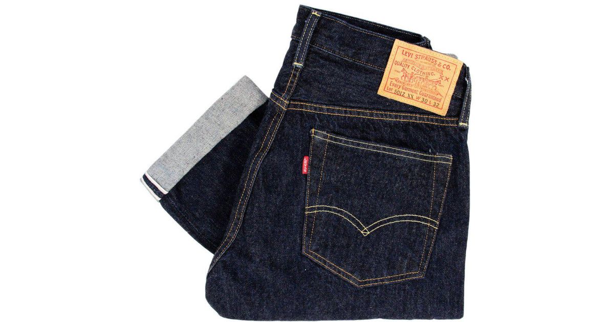 Levi's Levis Vintage 501Z Xx 1954 Blue Selvedge Denim Jeans 501540033