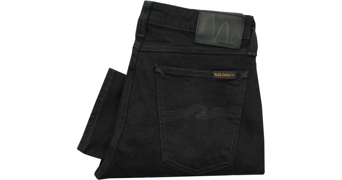 nudie jeans grim tim dry cold black
