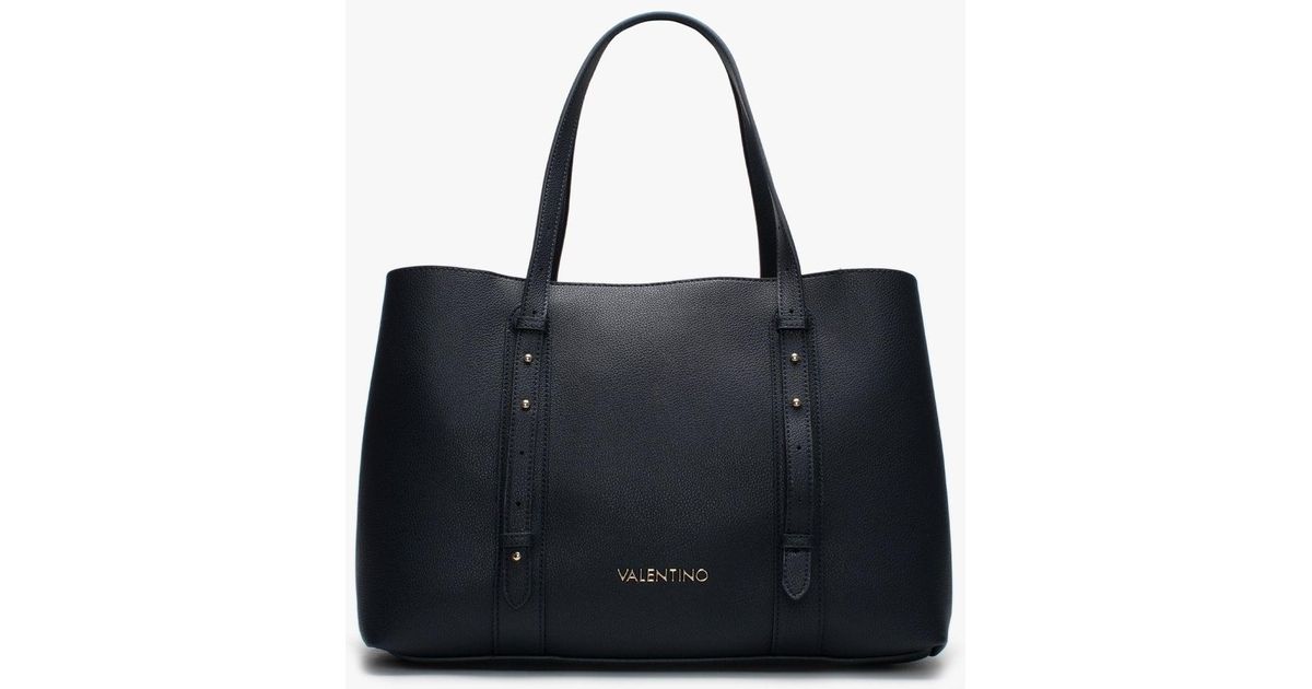 navy shopper bag