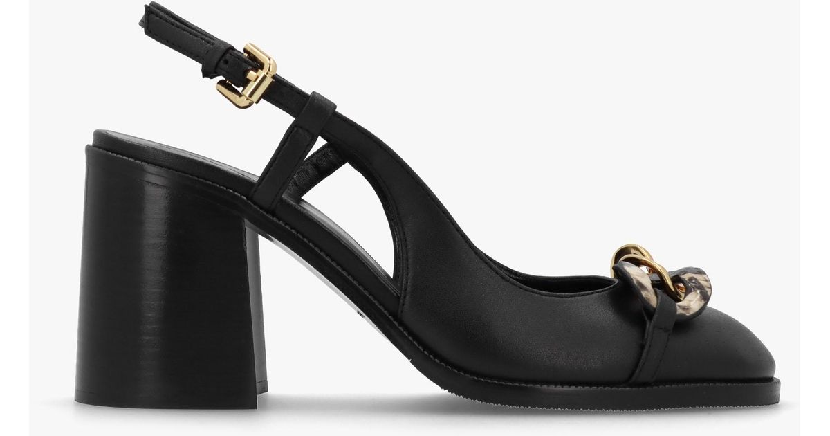 【関税込み】See by Chloe ブラック Chain Line ローファー See By Chloé Chain Line leather loafers See by Chloe