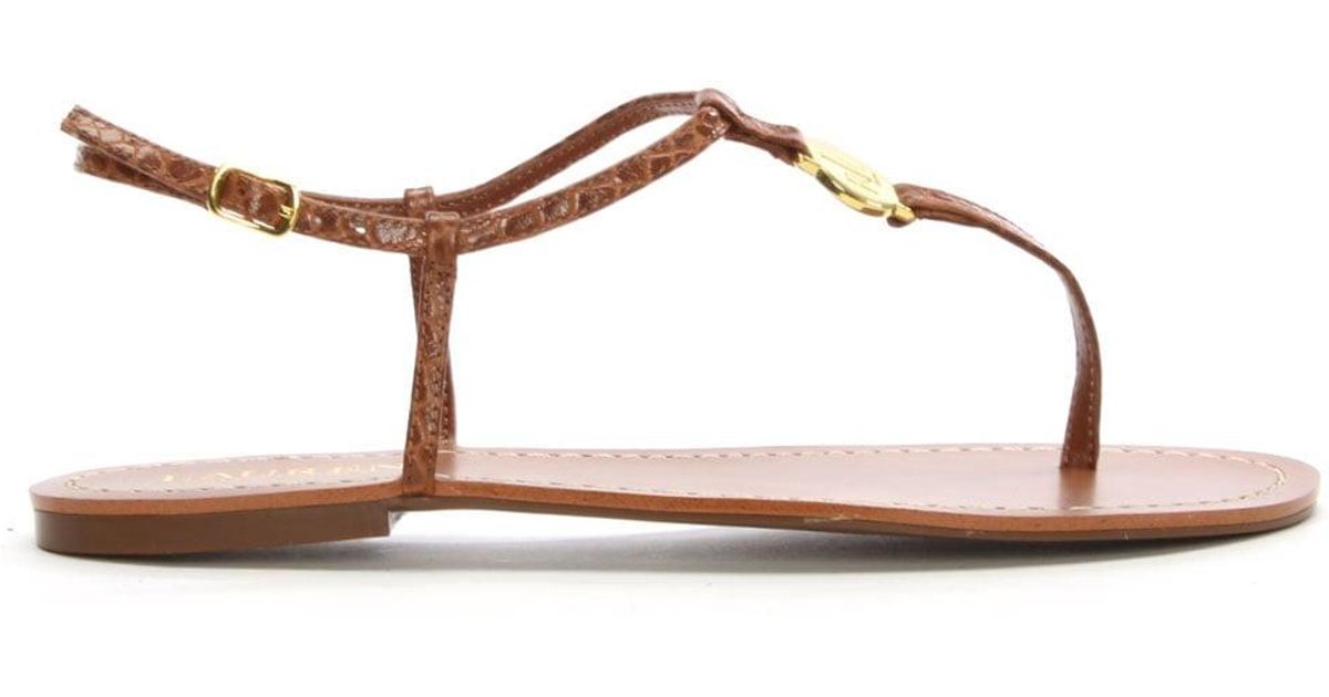 ralph lauren tan sandals