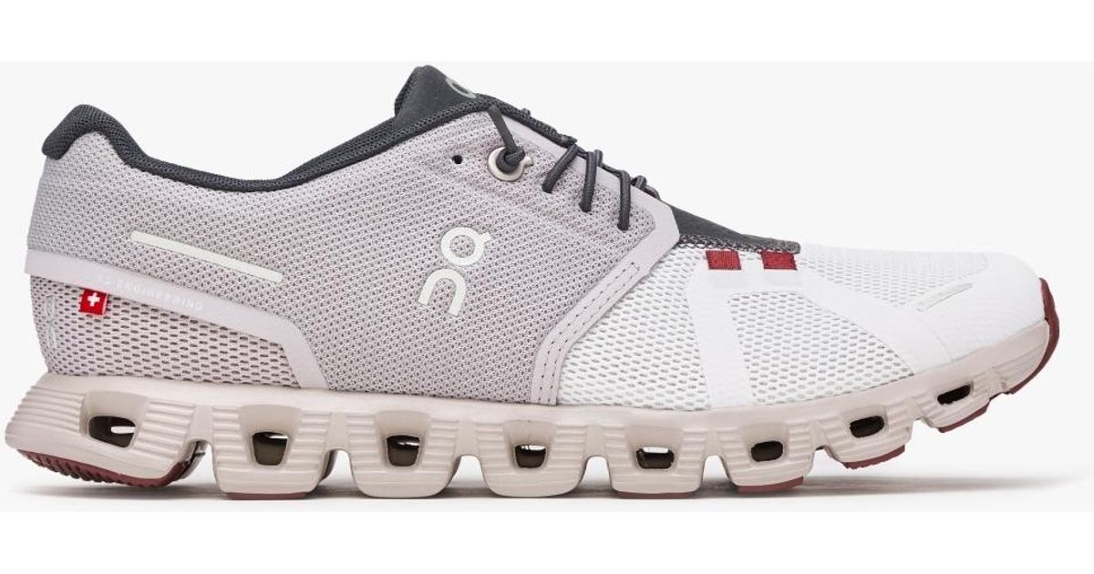 On Running Cloud 5 Pearl Frost Trainers | Lyst UK