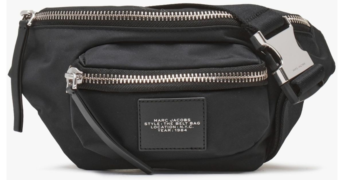Marc Jacobs The Biker Black Nylon Belt Bag Lyst