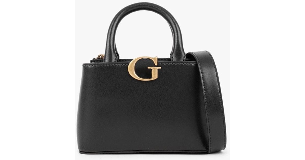 Guess G Vibe Micro Mini Bag With Shoulder Strap Rosewood Logo - Buy At  Outlet Prices!