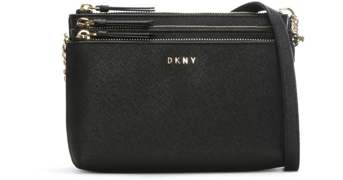 triple zipper crossbody bag