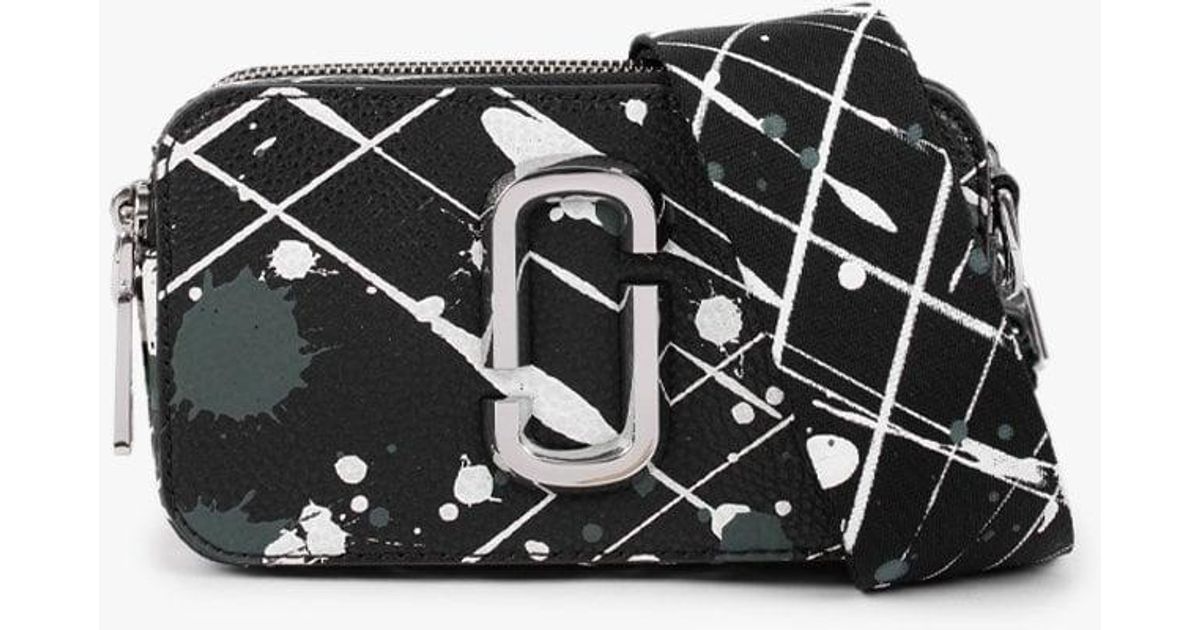 Marc Jacobs The Splatter Snapshot Black Multi Leather Camera Bag Lyst