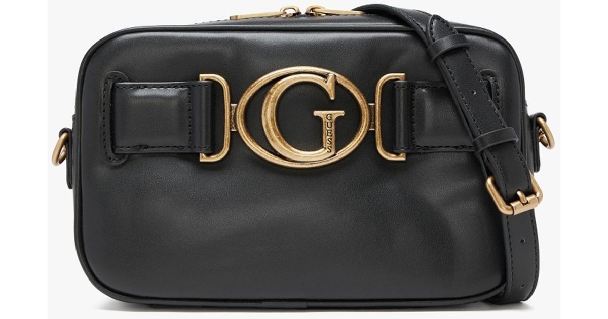 Guess Aviana Black Camera Bag Lyst