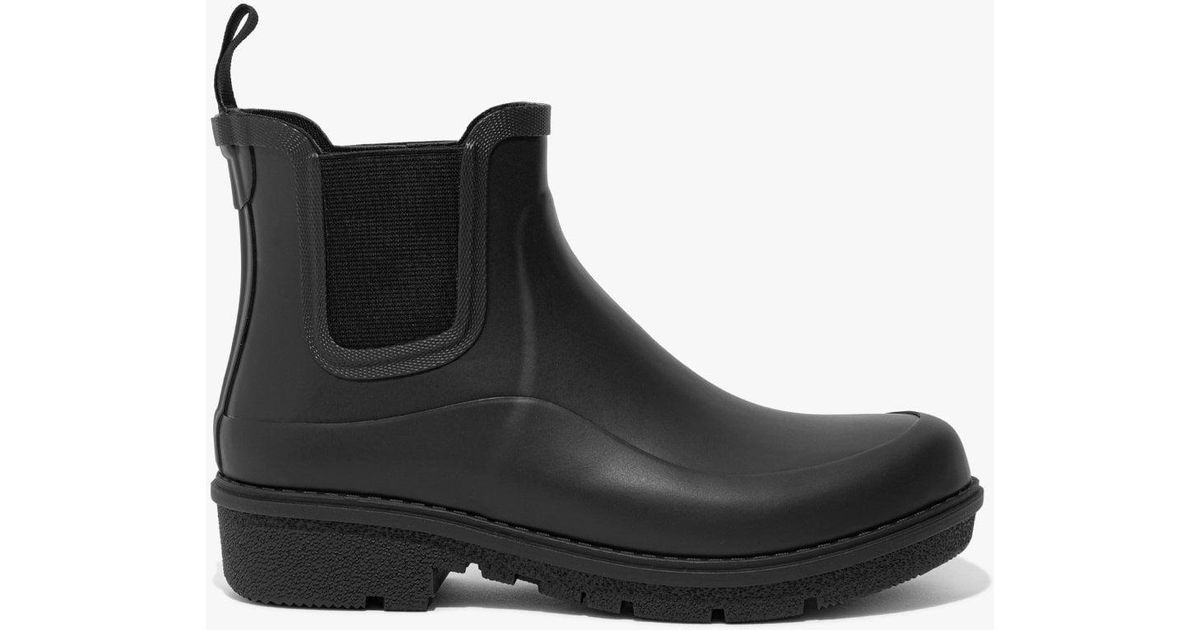Fitflop Wonderwelly All Black Chelsea Wellington Boots | Lyst UK