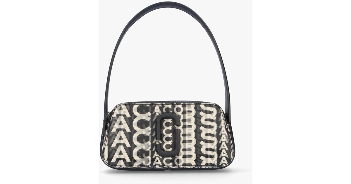 Marc Jacobs The Slingshot Monogram Lenticular Black White Shoulder Bag in Blue Lyst