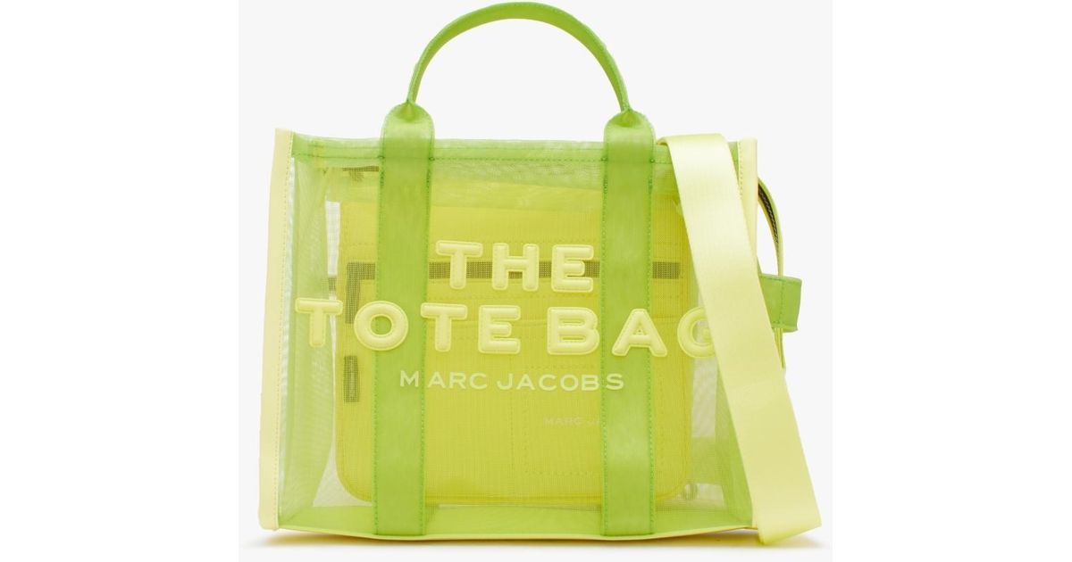 Marc Jacobs The Mesh Medium Bright Green Tote Bag | Lyst