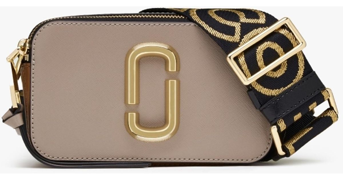 Marc Jacobs The Snapshot Cement Multi Leather Camera Bag in Brown Lyst