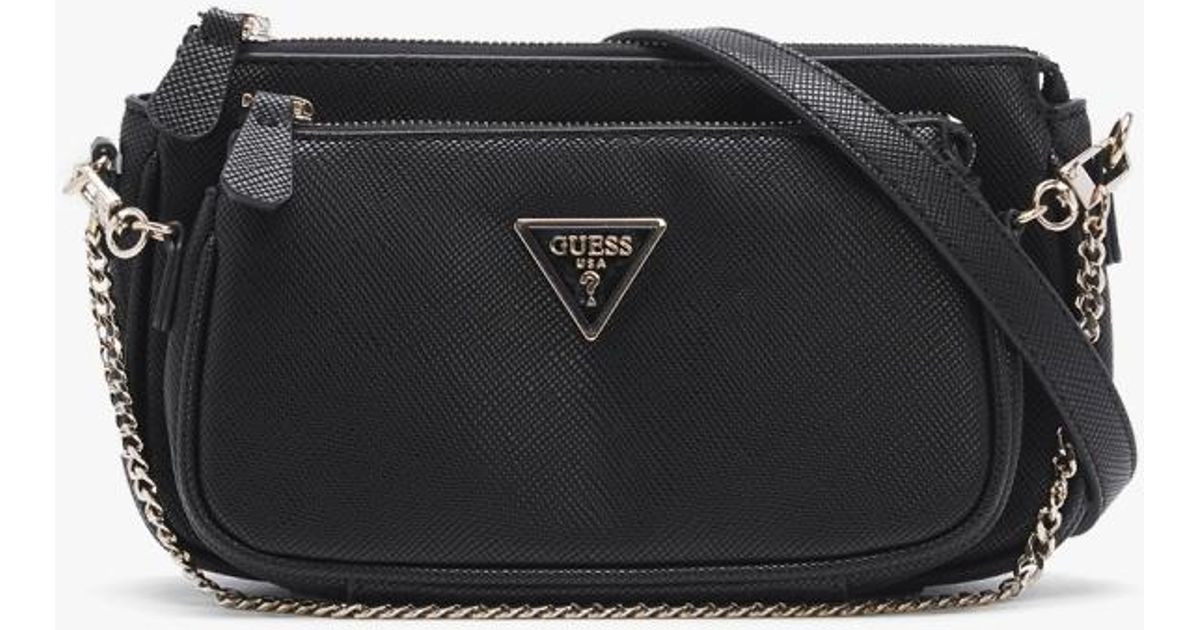 Guess Noelle Black Pouch Crossbody Bag Lyst