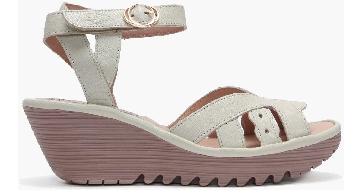fly london white wedge sandals