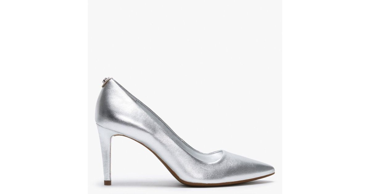 Michael Kors Dorothy Flex Silver Leather Court Shoes in Metallic Lyst