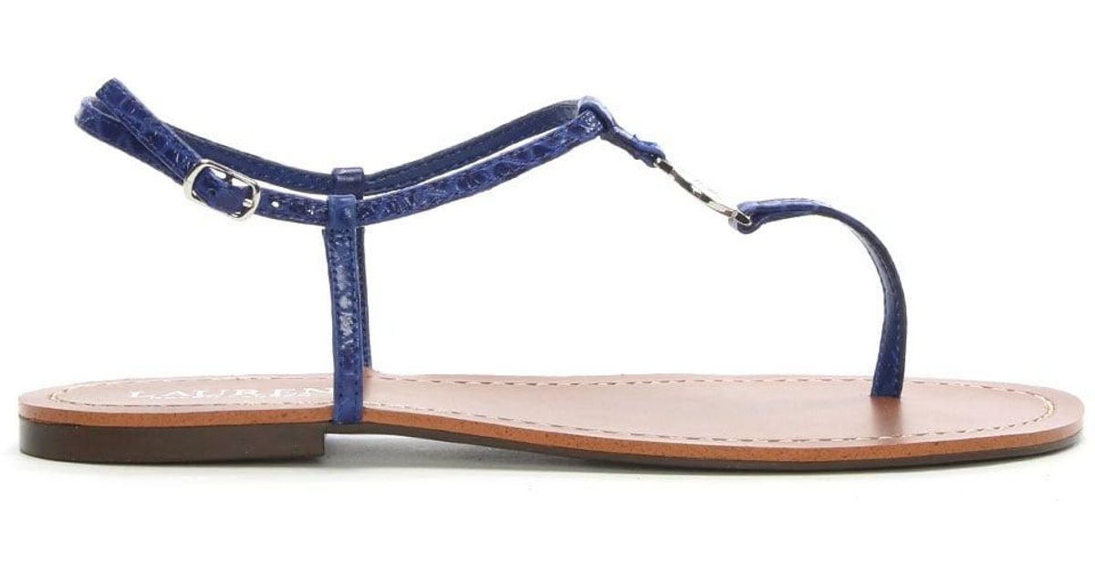ralph lauren blue sandals